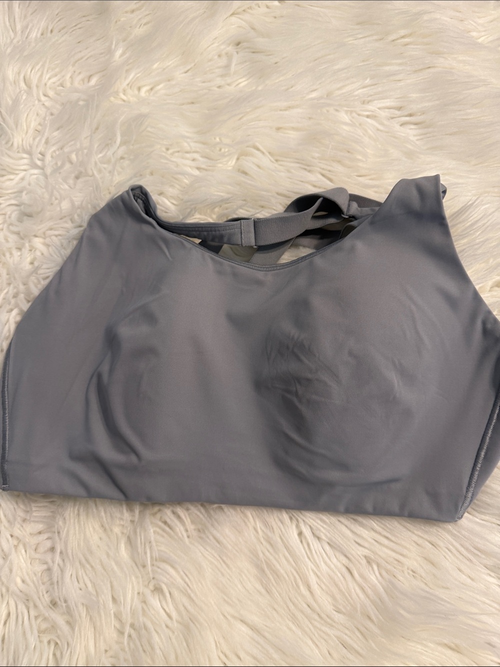 Lululemon Women's Gray Strappy Sports Bra - Comfortable Support size 34DDD - Picture 6 of 6